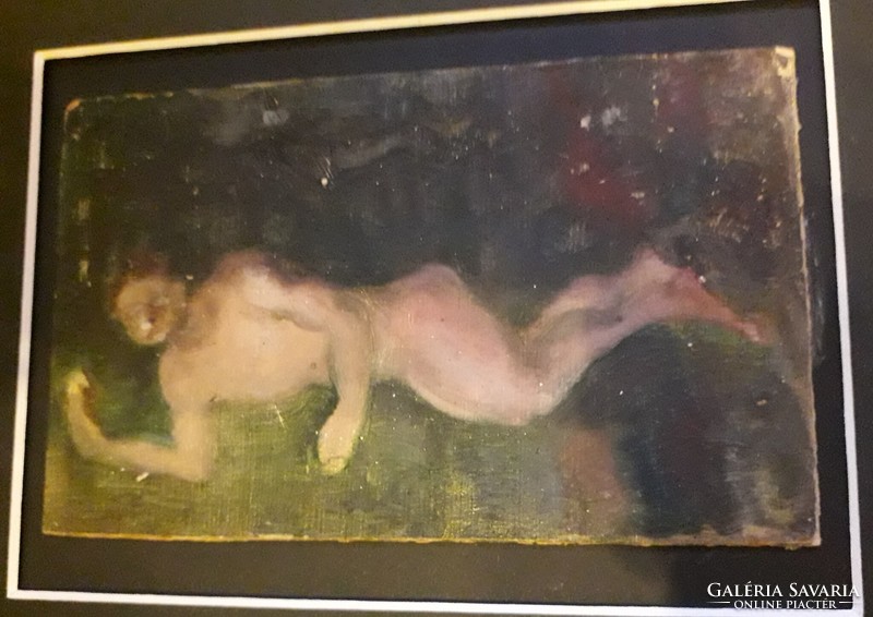 Ruzicskay: reclining female nude