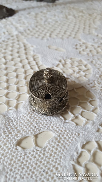 Beautiful antique small medicinal metal box