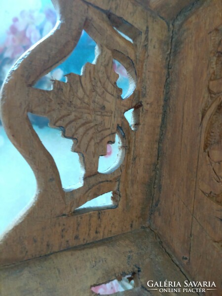 Indian sandalwood inlaid wall ornament
