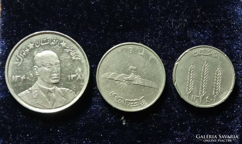Afganisztán forgalomban lévő érmék 5-2-1 afghani
