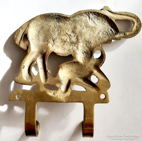 Solid copper hanger, hanger with lucky elephants
