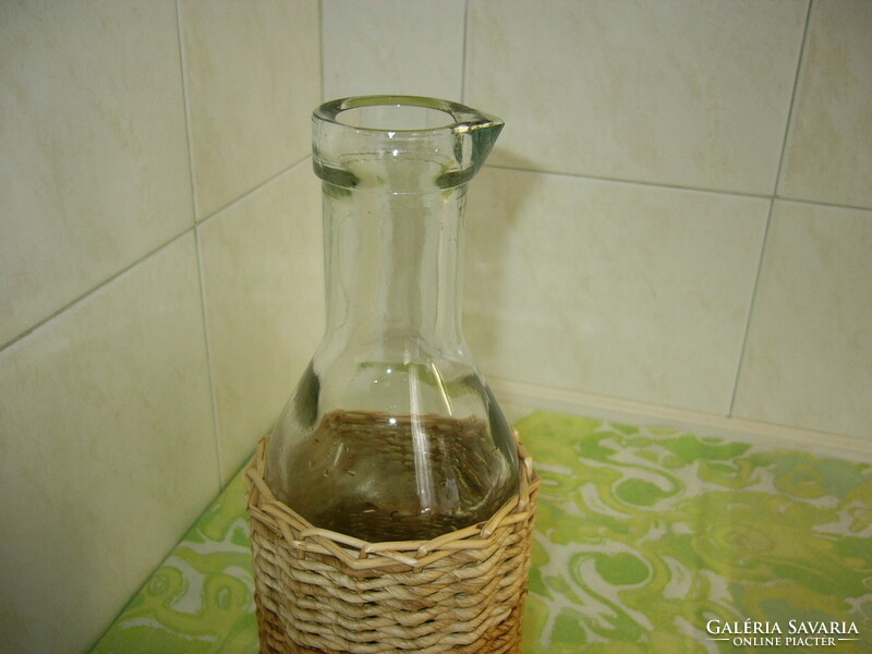 Wicker wine and brandy glass 1 liter