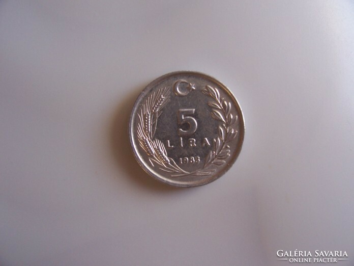 Törökország  5 Lira 1983  aUNC