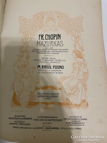 Chopin: Mazurkas (old piano sheet music)