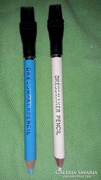 Retro HIBÁTLAN szabász ruhajelző ceruzák 2db kék és fehér EGYBEN a képek szerint