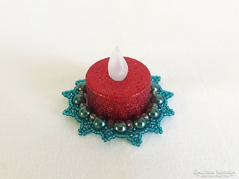 Pearl candle ring, candle holder