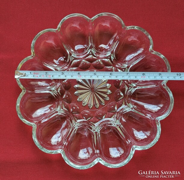 Glass egg holder egg serving bowl Easter plate egg bowl