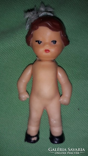 Antique approx. 1930 Small doll with hollow rubber hummel style baby room 8 cm according to the pictures