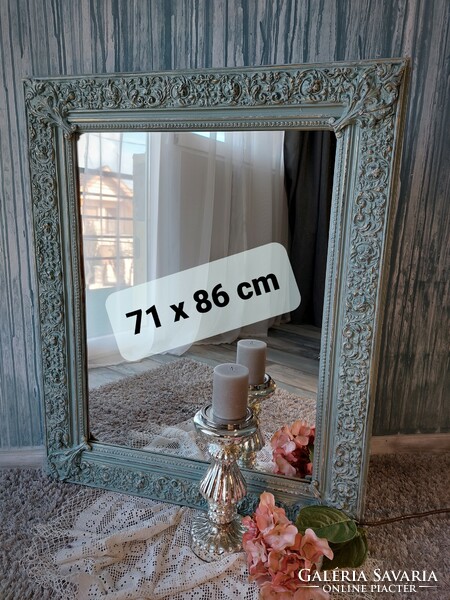 Antique picture frame mirror, vintage mirror, Tuscan olive mirror, unique mirror, vintage design