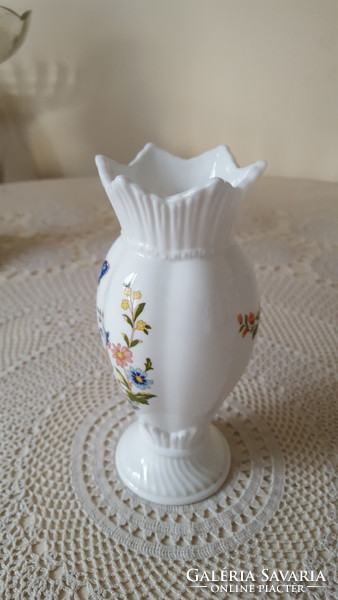 Beautiful English Aynsley bone china small vase with butterflies and flowers