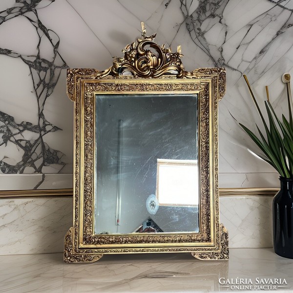Decorative antique wall mirror 100 x 70 cm