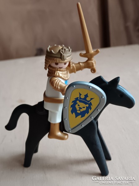 Playmobil king on his horse, vintage