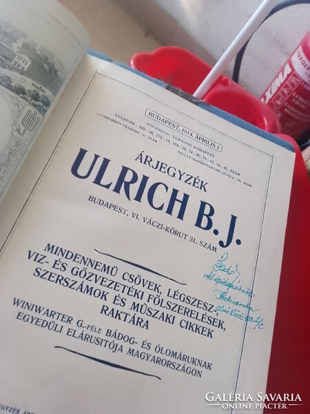 Ulrich B.J.àrjegyzèk-1914-es évjárat-több mint 1300 oldal(INGYEN POSTÁZOM)