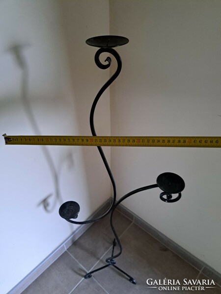 Unique wrought iron candle holder 117 cm high