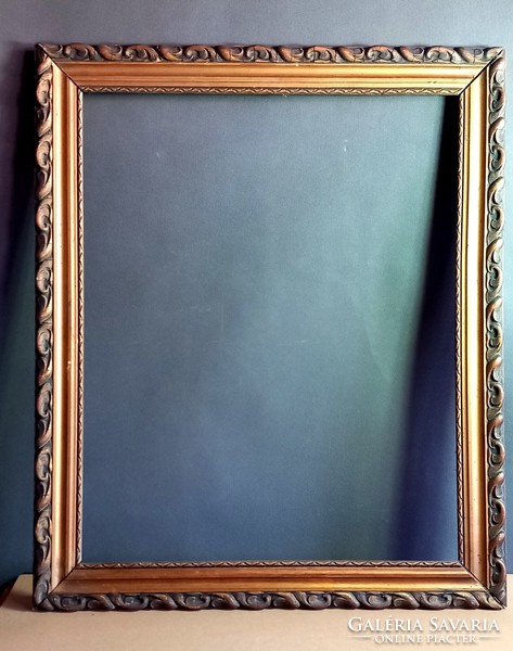 Antique wooden picture frame negotiable art nouveau design