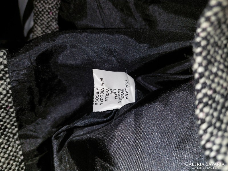 Miss 83  cipzáros rövid szövet kabát L/XL