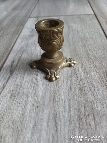 Antique copper candle holder (5.3x6.1 cm)