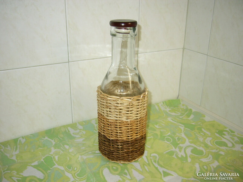 Wicker wine and brandy glass 1 liter