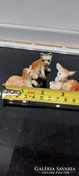 Porcelán mini állat figurák