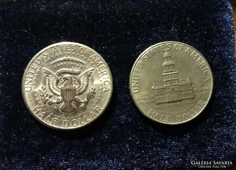 Usa kennedy half dollar - 1971 - 1776-1976 commemorative coin