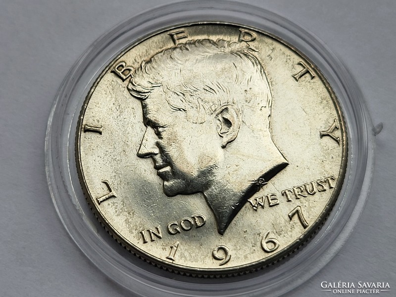 Very nice Kennedy silver half dollar 1967.