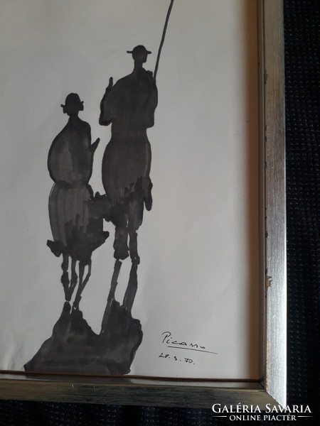 Don Quixote with Picasso mark.