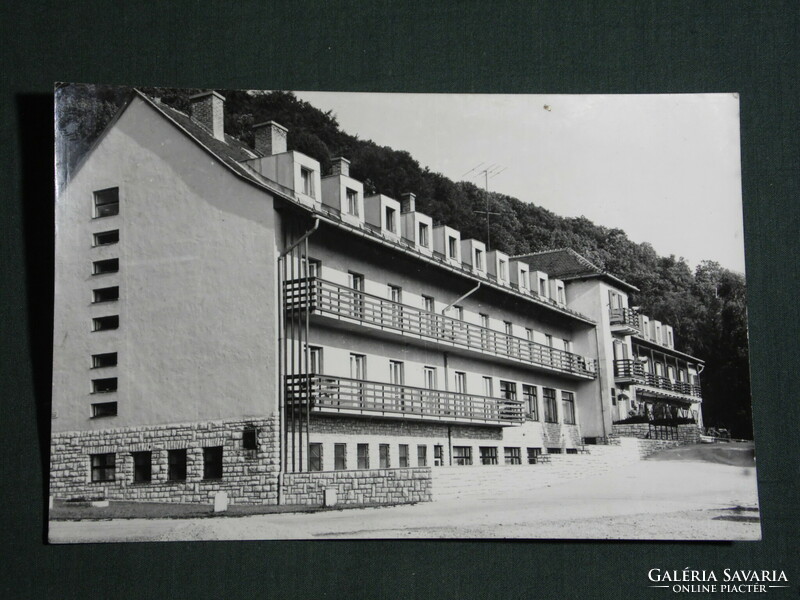 Postcard, bakonybél, Sot resort, panorama detail