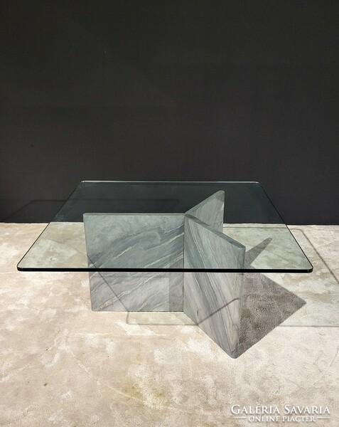 Mid century modern marble coffee table