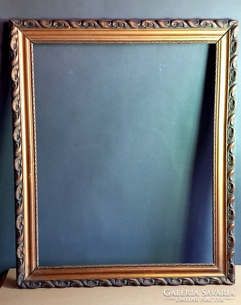 Antique wooden picture frame negotiable art nouveau design