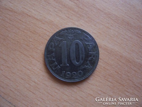 Jugoszlávia 10 Para 1920 Zn