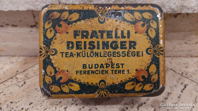 Fratelli deisinger tea tin box Budapest