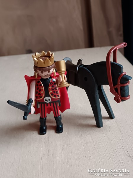 Playmobil king on his horse, vintage