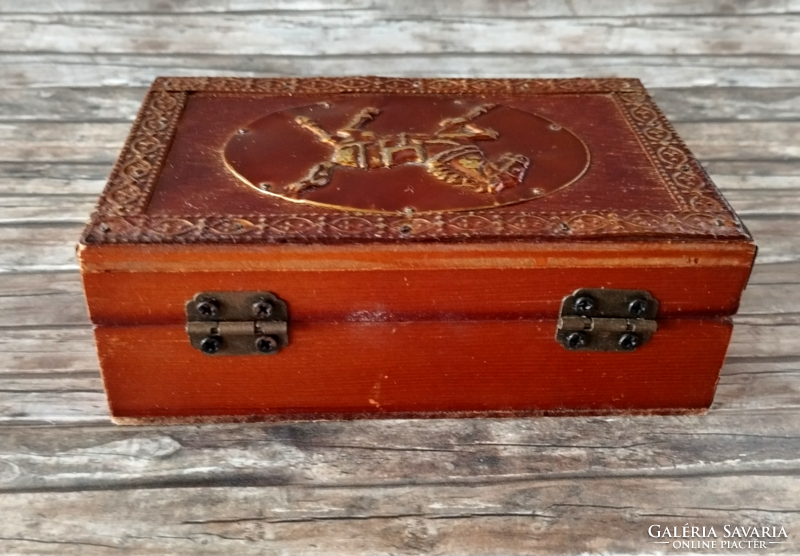 Equestrian jewelry wooden box