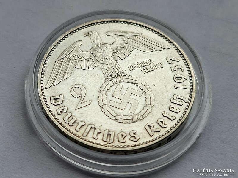 III. Birodalom ezüst 2 Márka 1937 J.