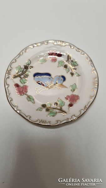 Zsolnay 2 mini butterfly plates #1796