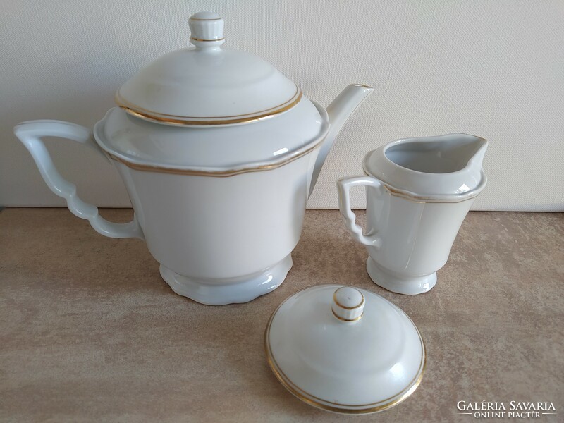 Zsolnay tea/coffee jug and cream jug in one