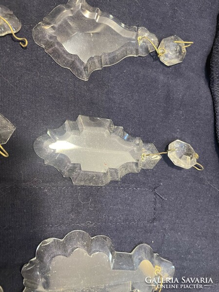 Eredeti antik üveg kristálycsillár függők