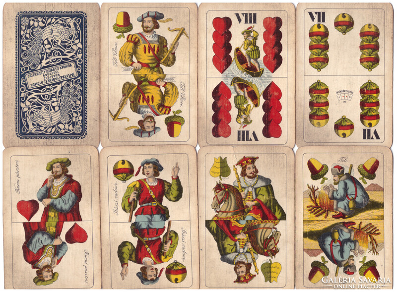 221. Magyar kártya Játékkártyagyár és Nyomda 32 lap 1960 körül