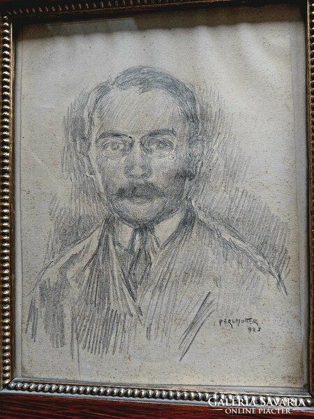 Perlmutter Izsák festő (1866-1936) ŐNARCKÉP