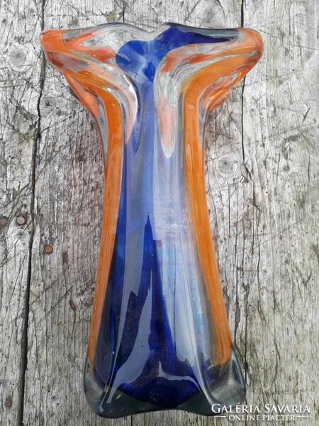 32 cm. Glass vase /j. Hospodka.