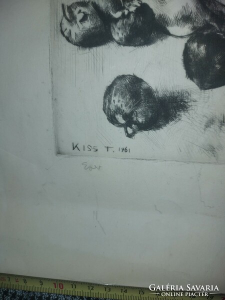 Theresa Kiss etching, still life