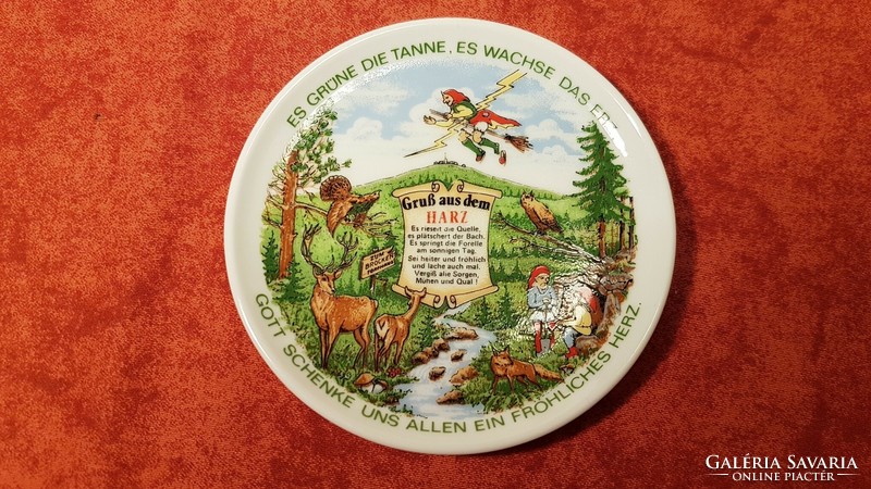 German, sweet memory porcelain small plate 10 cm