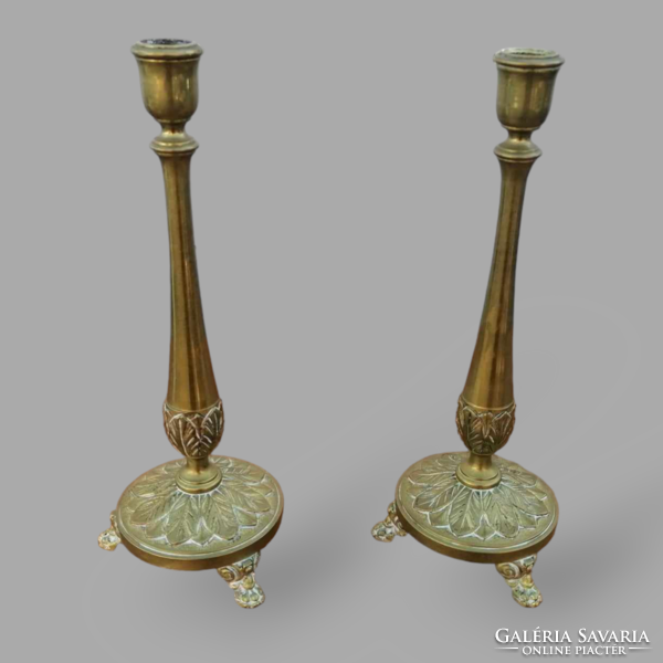 Copper candlestick in pairs