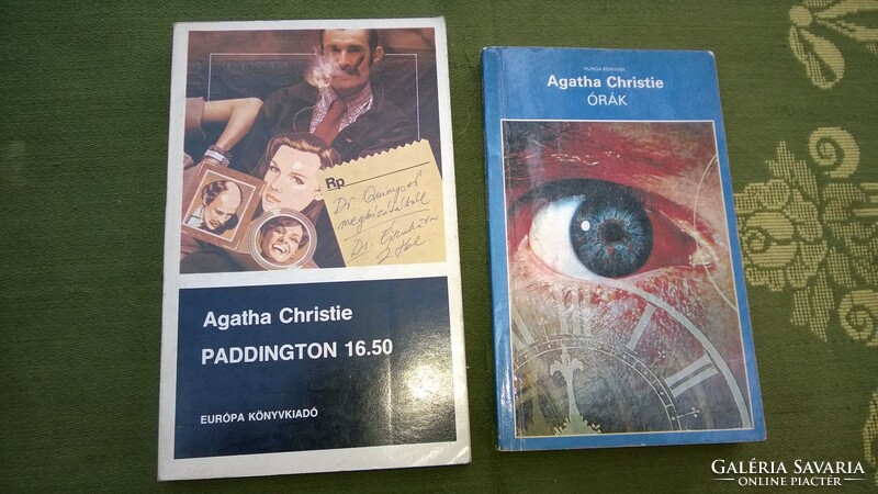 2 Agatha könyv-Agartha Christie Paddington 16:59, Órák, 1988/1990