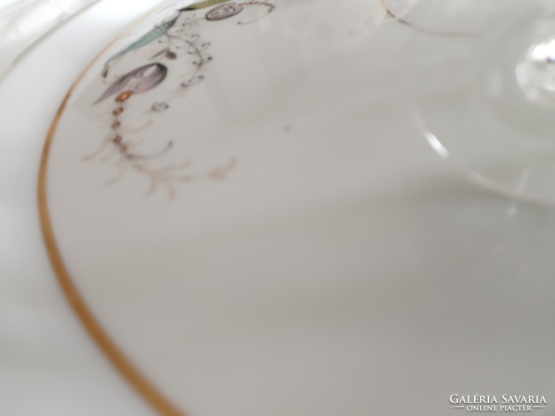 Szecessziós, porcelán asztali kínáló - a múlt század elejéről