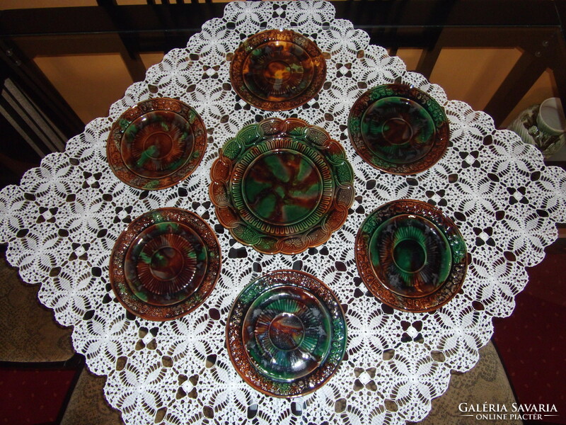 Eichwald majolica cake set (01)