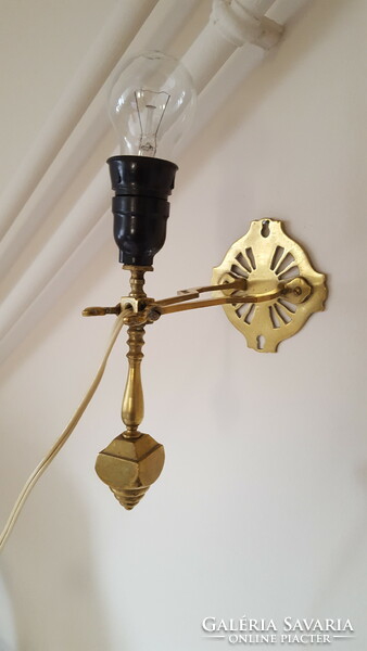 Brass boat lamp, for table or wall use