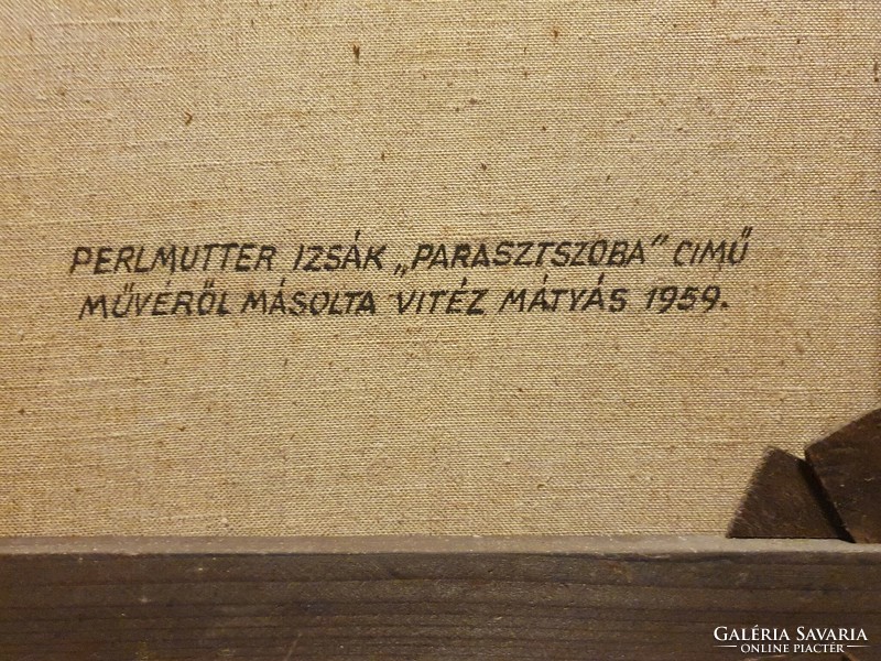 Mátyás Vitéz 1959 / peasant's room