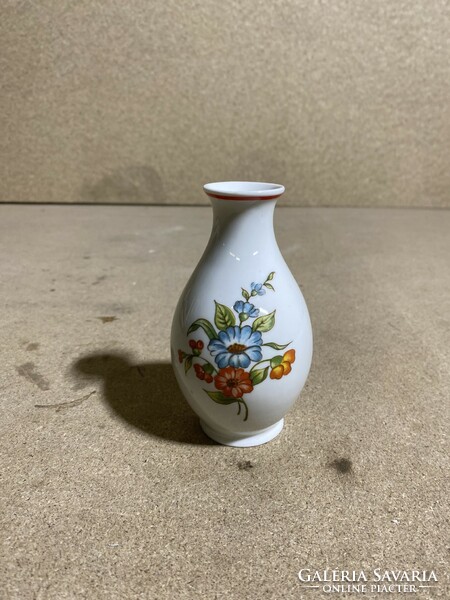 Hollóháza porcelain vase, 6 x 12 cm high, rarity. 2272