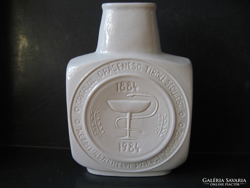 1884-1984 Memorial vase of Kézdivásárnhely city hospital Sándor zölés h